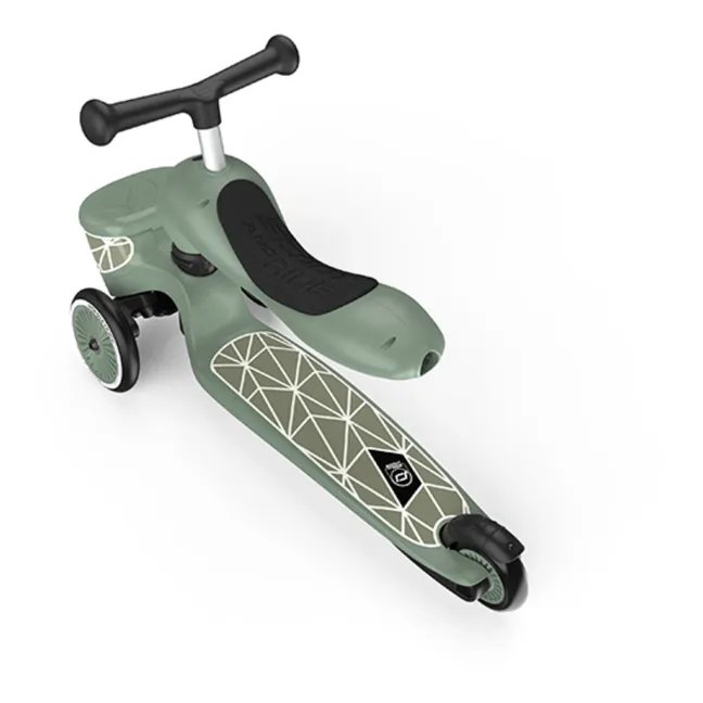 Monopattino, 2-in-1, modello: Lignes | Verde