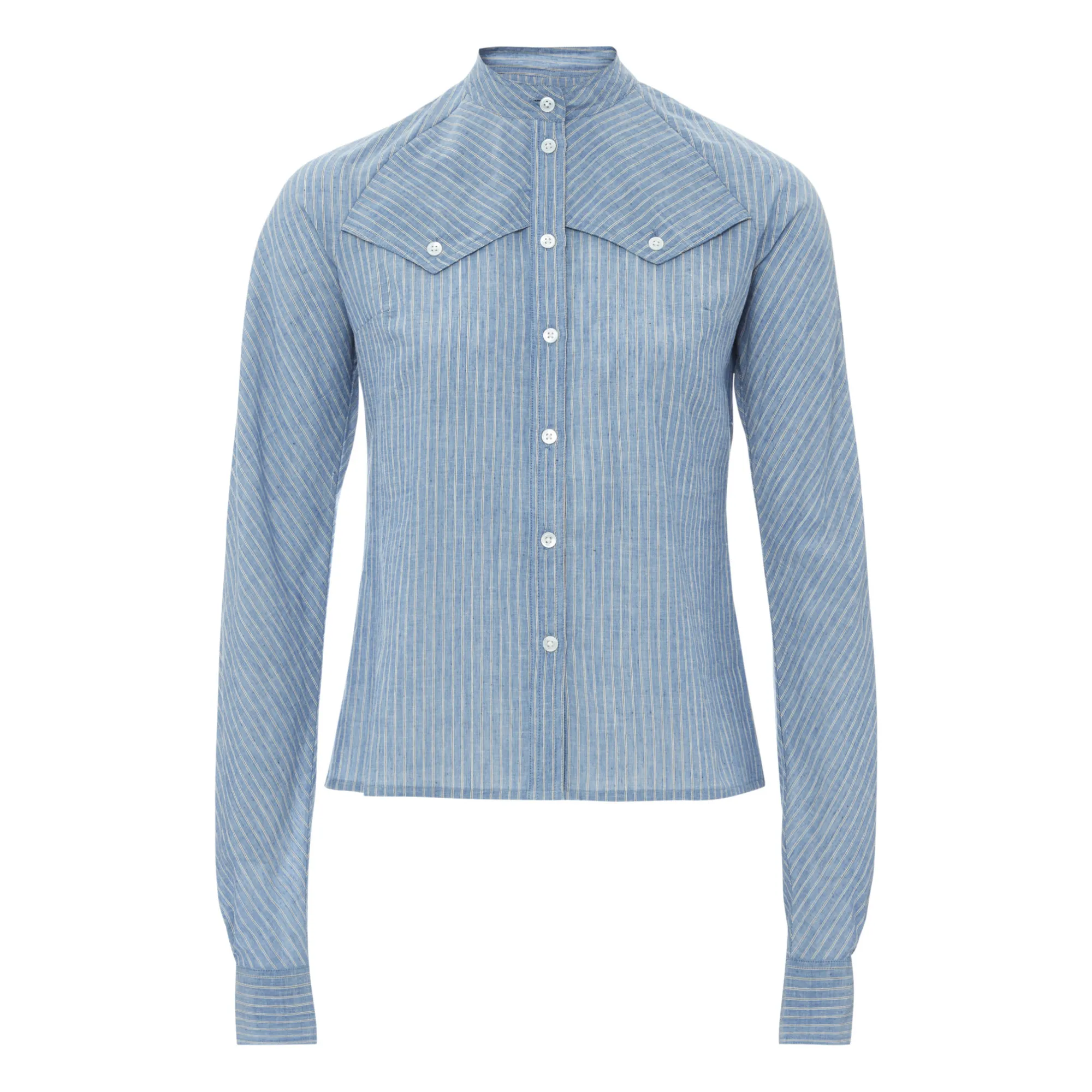 Laurence Bras Blue Chlo Striped Shirt