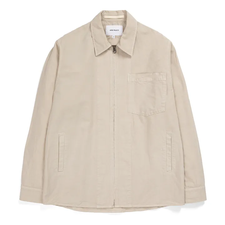 Veste Julian Cotton Linen | Blanc cassé- Image produit n°0