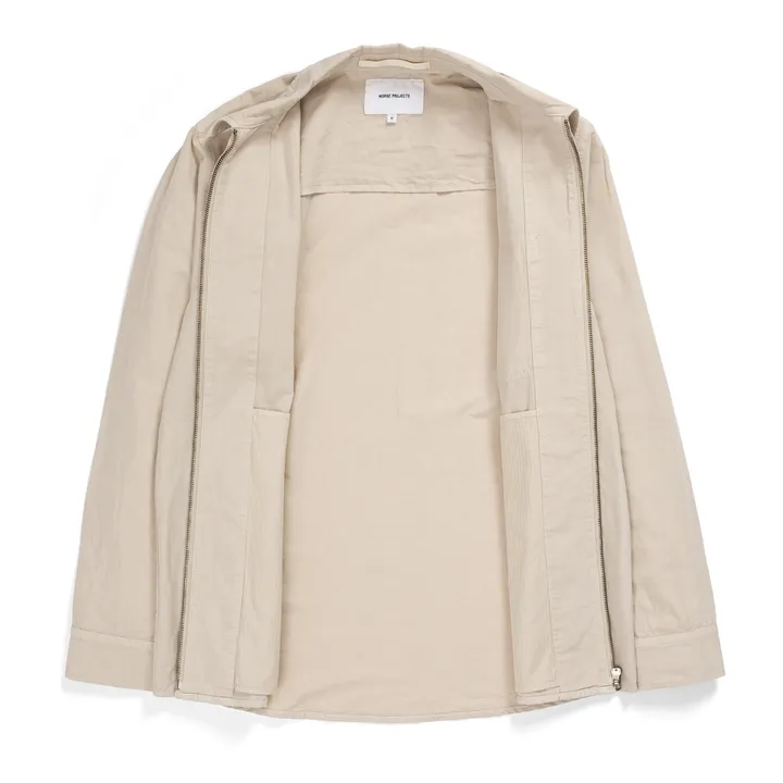 Veste Julian Cotton Linen | Blanc cassé- Image produit n°3