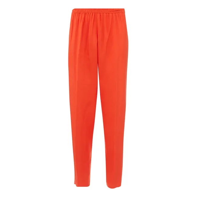 Pantalon Elastiqué Ripstop | Rouge vermillon