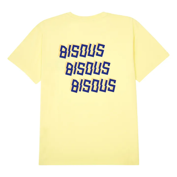 T-shirt Bisous X3 Back | Jaune pâle- Image produit n°0