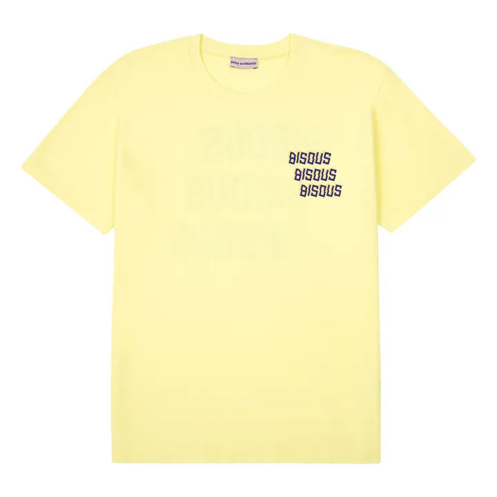 T-shirt Bisous X3 Back | Jaune pâle- Image produit n°2