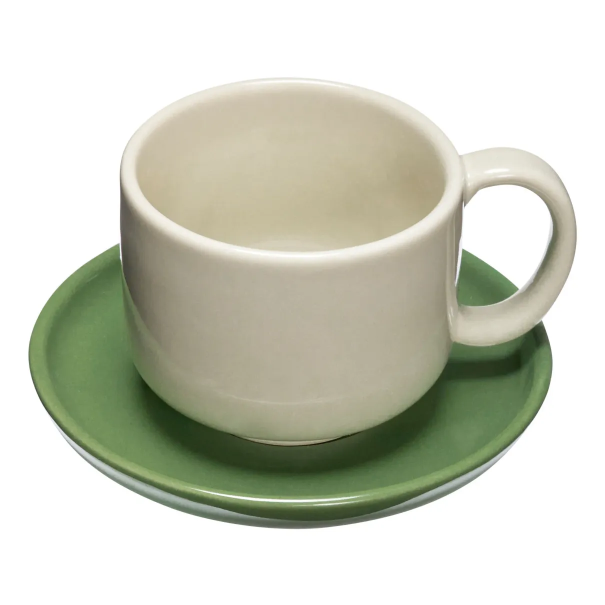 Tasse et sous-tasse Amare | Sable- Image produit n°3