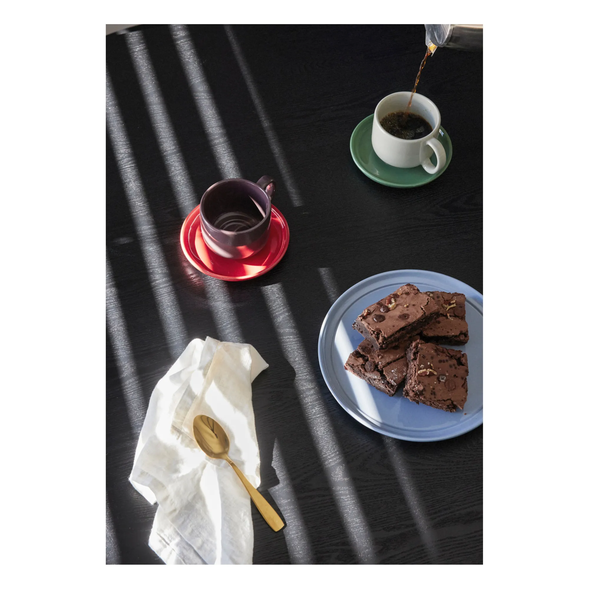 Tasse et sous-tasse Amare | Sable- Image produit n°1