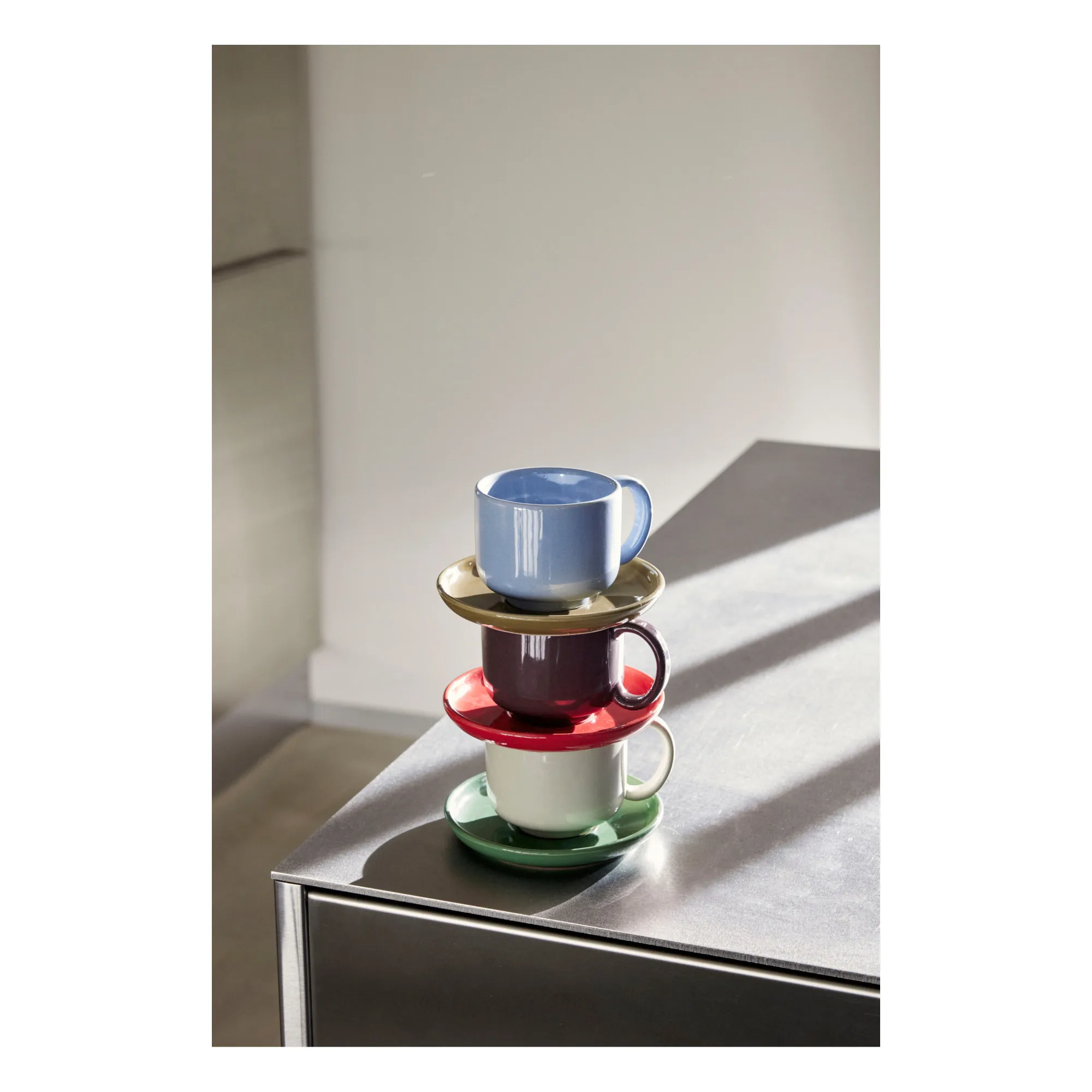 Tasse et sous-tasse Amare | Sable- Image produit n°2