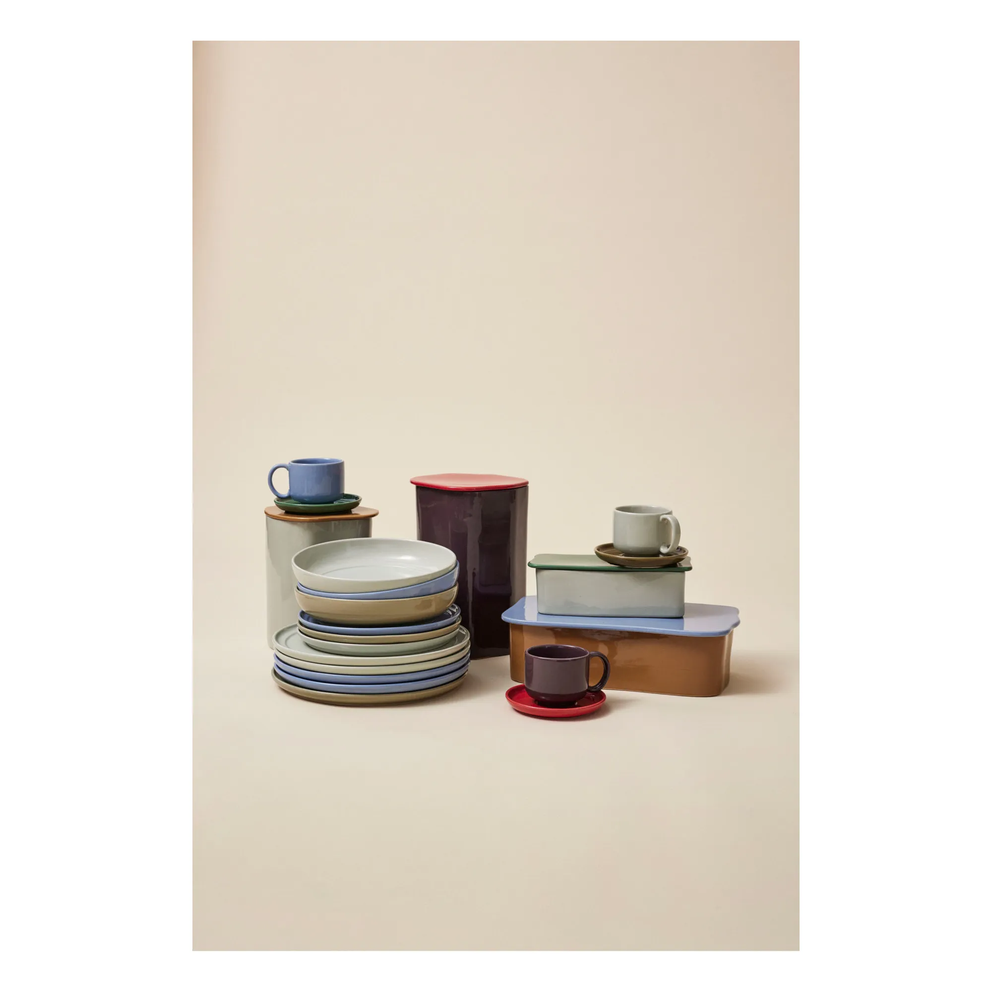 Tasse et sous-tasse Amare | Sable- Image produit n°6