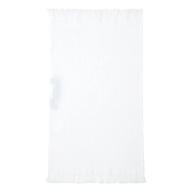 Serviette d'invité Timor en nid d'abeille | Blanc