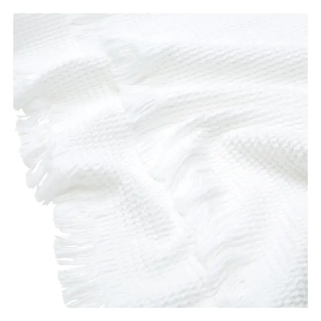 Timor honeycomb bath towel | White
