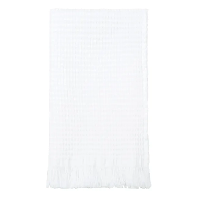 Serviette d'invité Timor en nid d'abeille | Blanc