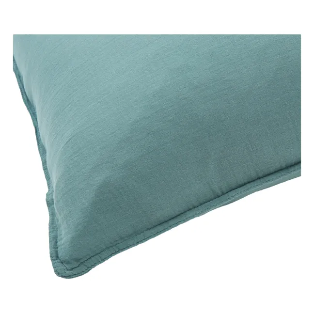 Dili Cotton Voile Pillow Case | Bleu stone