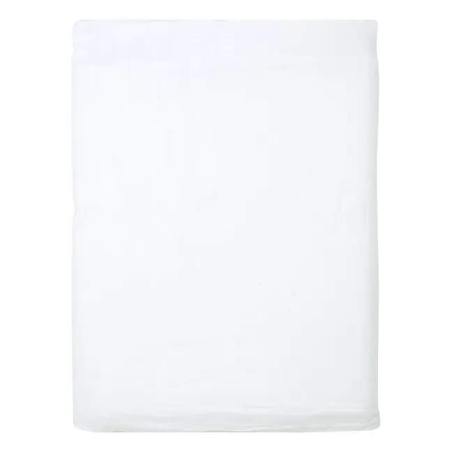 Mykonos Cotton Gauze Tablecloth  | White