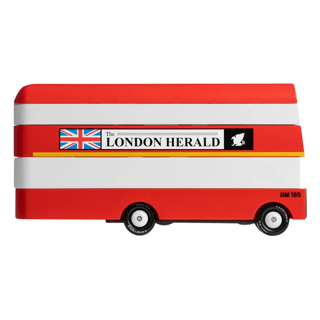 Londoner Bus aus Holz