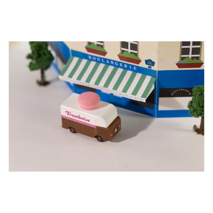 Auto Macaron Himbeere aus Holz- Produktbild Nr. 2