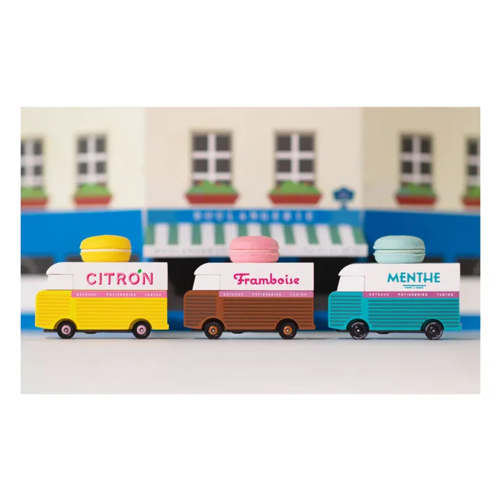 Auto Macaron Himbeere aus Holz- Produktbild Nr. 5