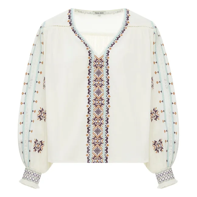 Camicetta ricamata | Bianco