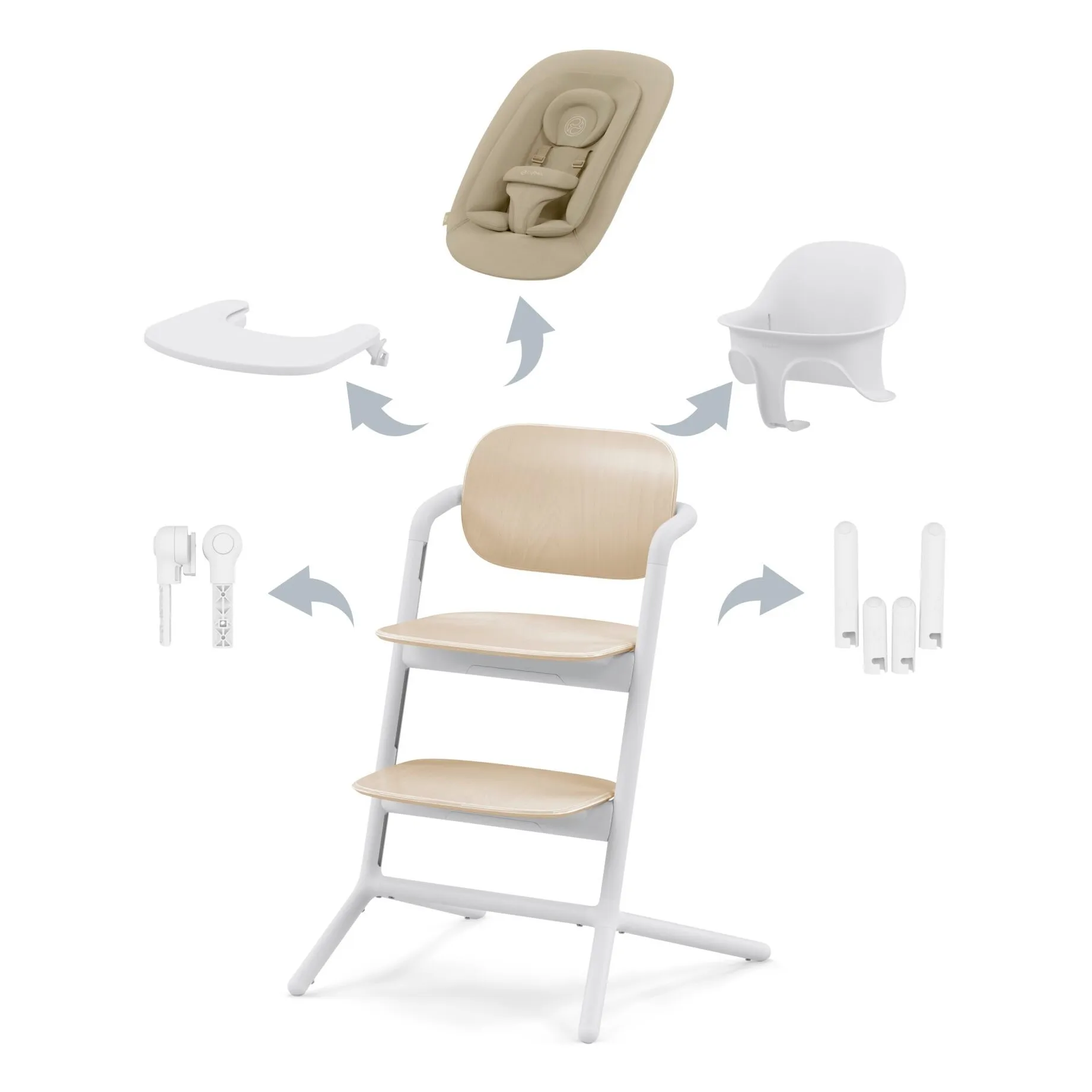 Lemo - Chaise haute 4 en 1- Image produit n°0