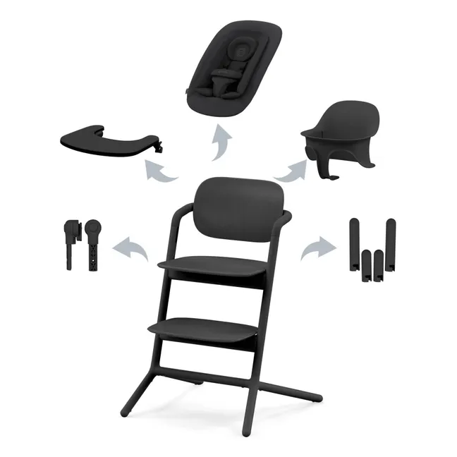 Lemo - Trona 4 en 1 | Negro