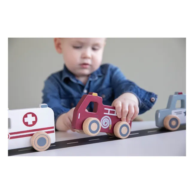 Set of 3 emergency cars
