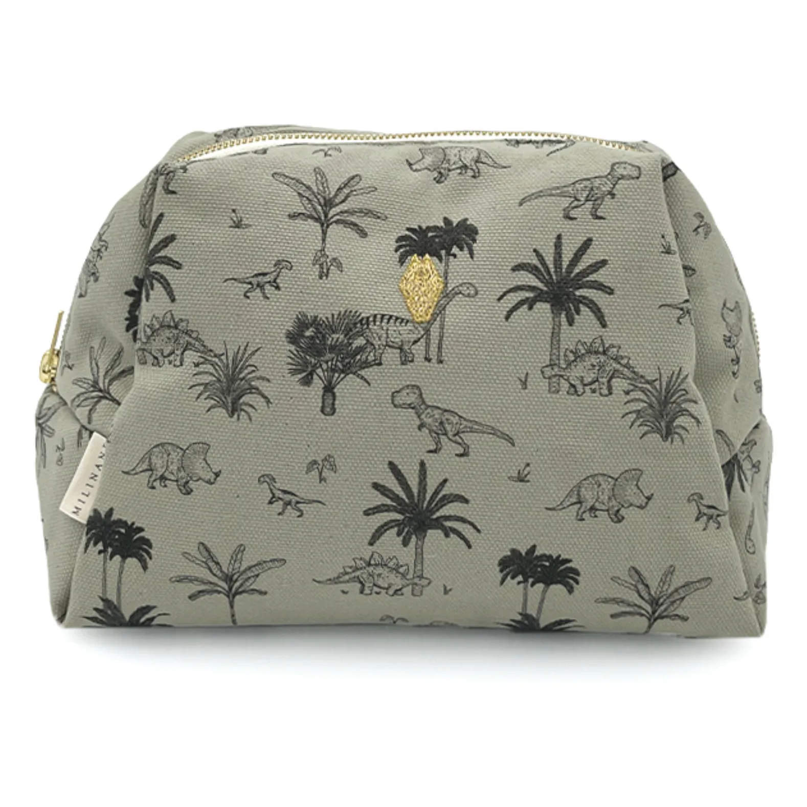 Milinane Khaki Jade Toiletry Bag