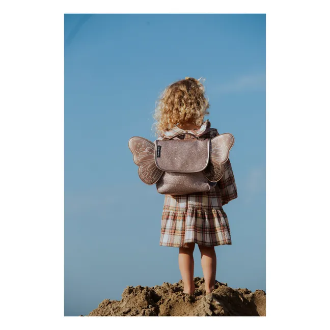 Butterfly Sequined Bag | Copper red