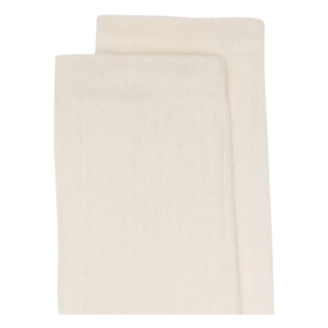 Set di 2 calzini in cotone biologico | Bianco