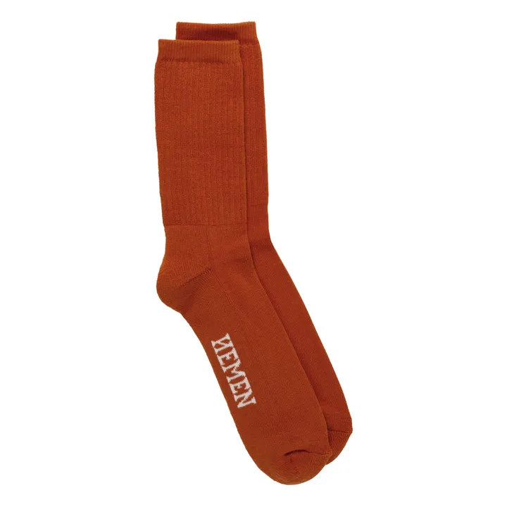 Socken Bio-Baumwolle | Terracotta- Produktbild Nr. 1