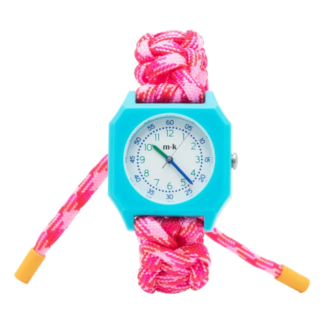 Reloj Braided Sea Whip trenzado | Rosa
