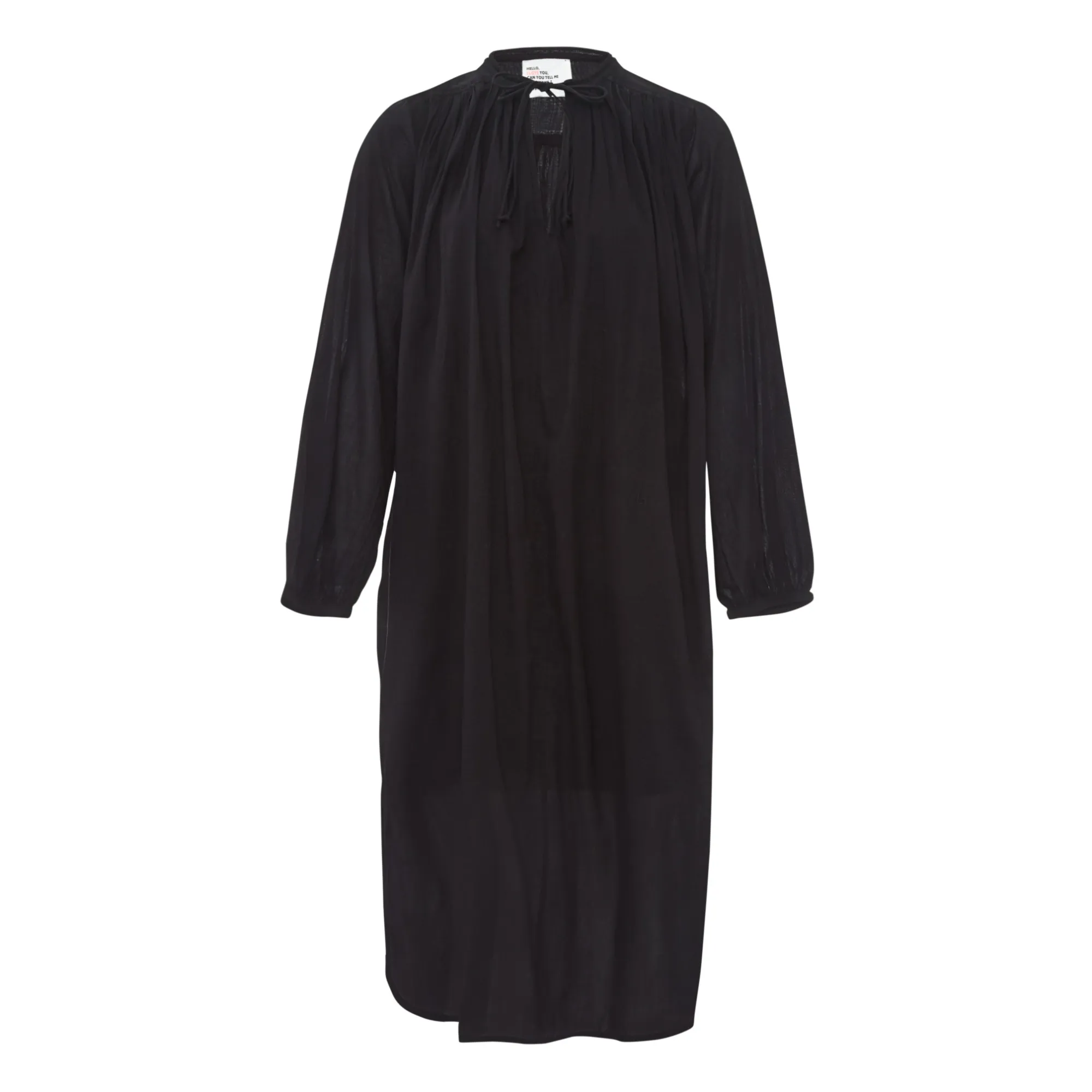 Leon & Harper Black Rizhom Organic Cotton Dress