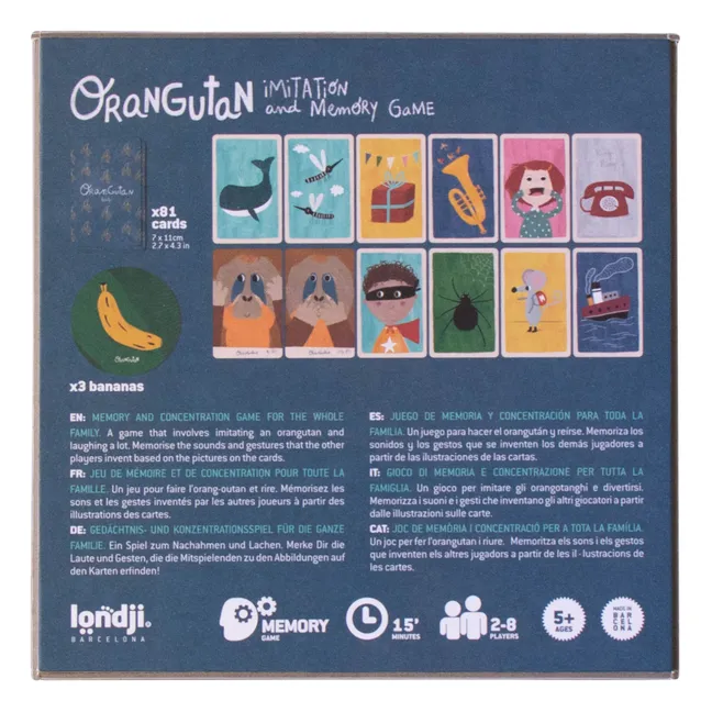 Gioco di concentrazione, modello: Orangutan