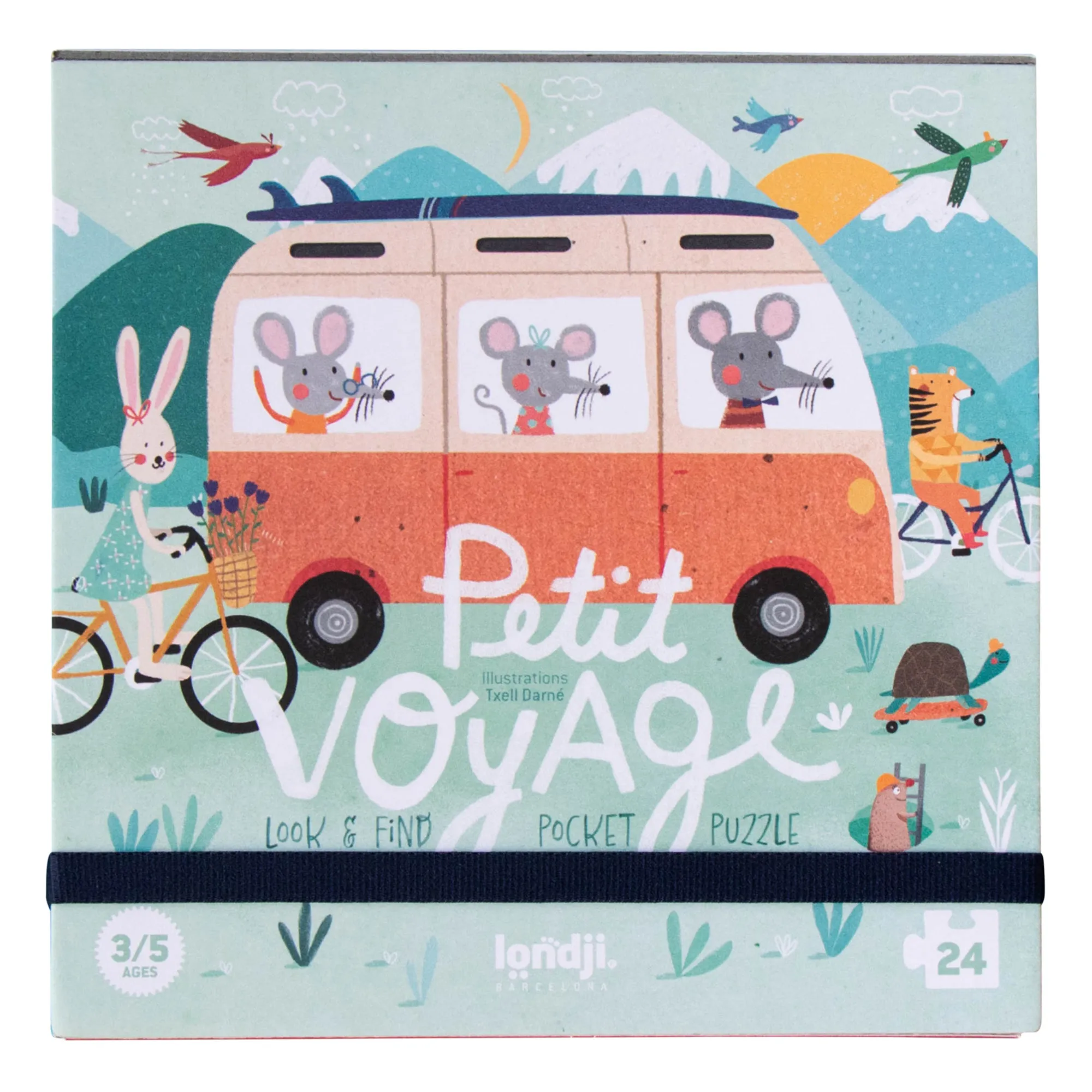 Londji Multicoloured Petit Voyage Puzzle - 24 Pieces