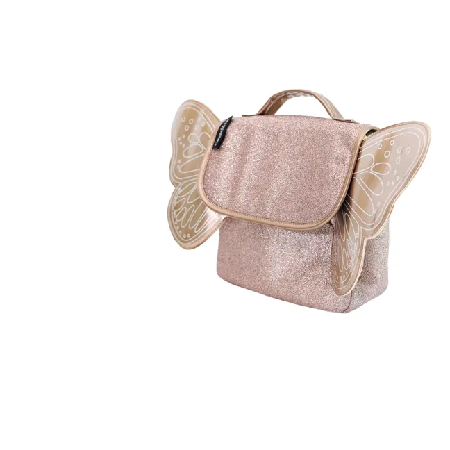 Butterfly Sequined Bag | Copper red