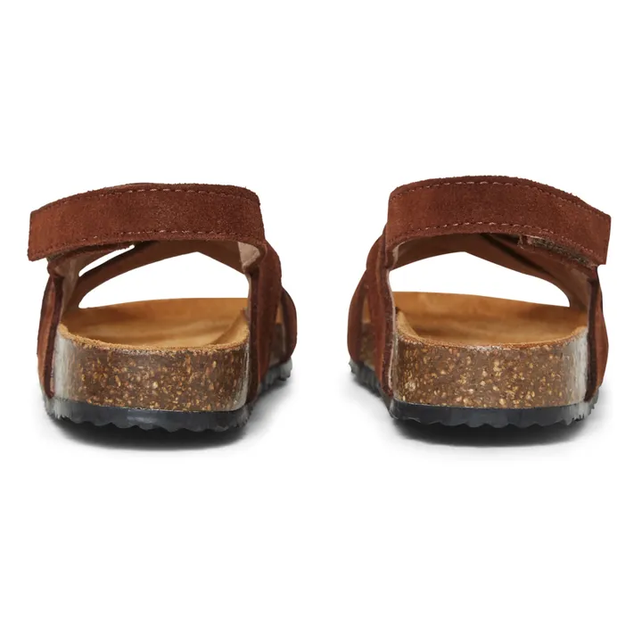 Suede Braided Sandals - Two Con Me | Brown- Product image n°2
