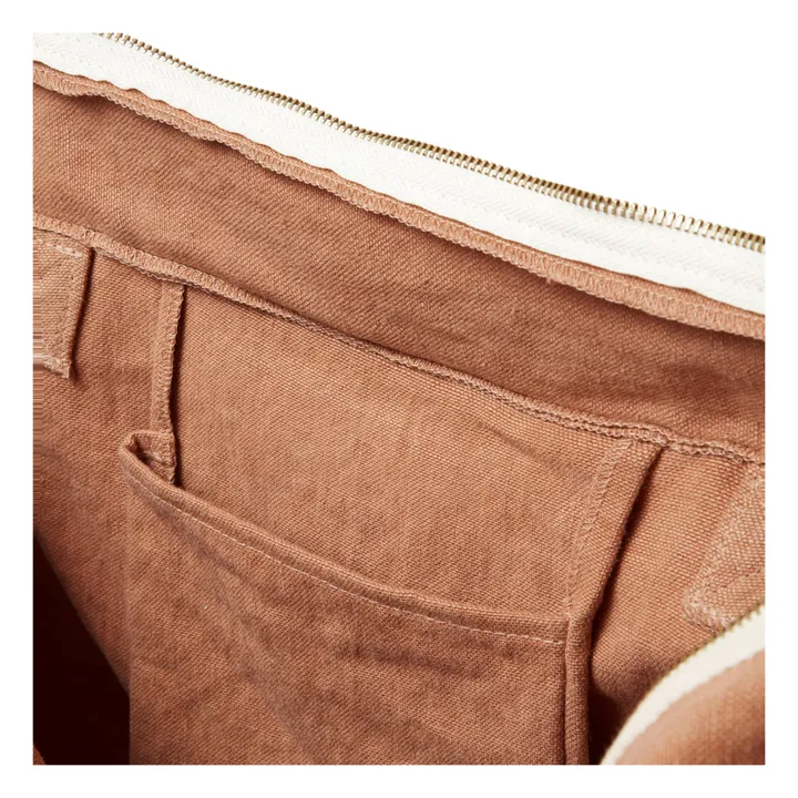Sac zippé en lin | Terracotta- Image produit n°6
