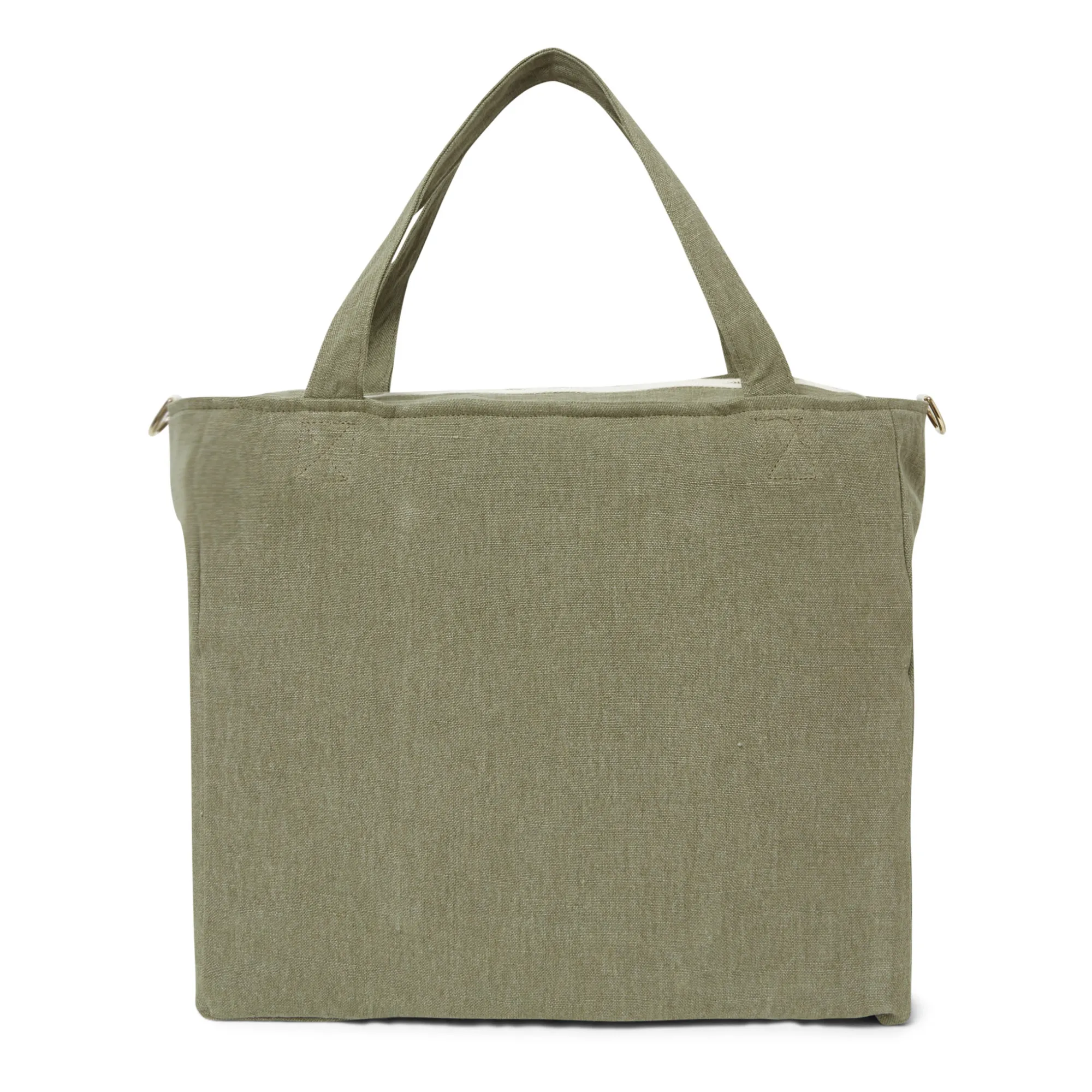 Sac à Langer en Lin Isia | Vert kaki- Image produit n°4