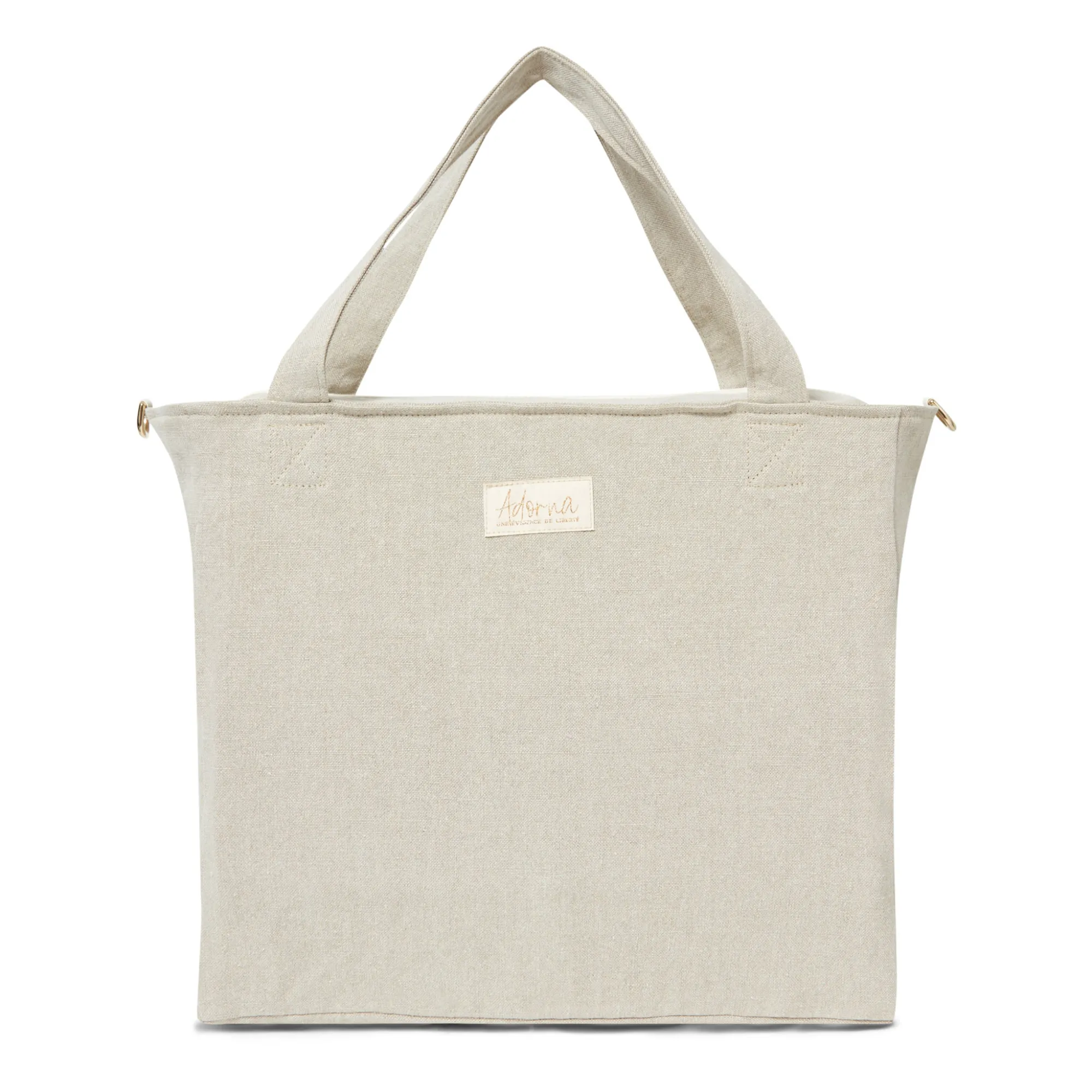 Adorna Natural Isia Linen Changing Bag