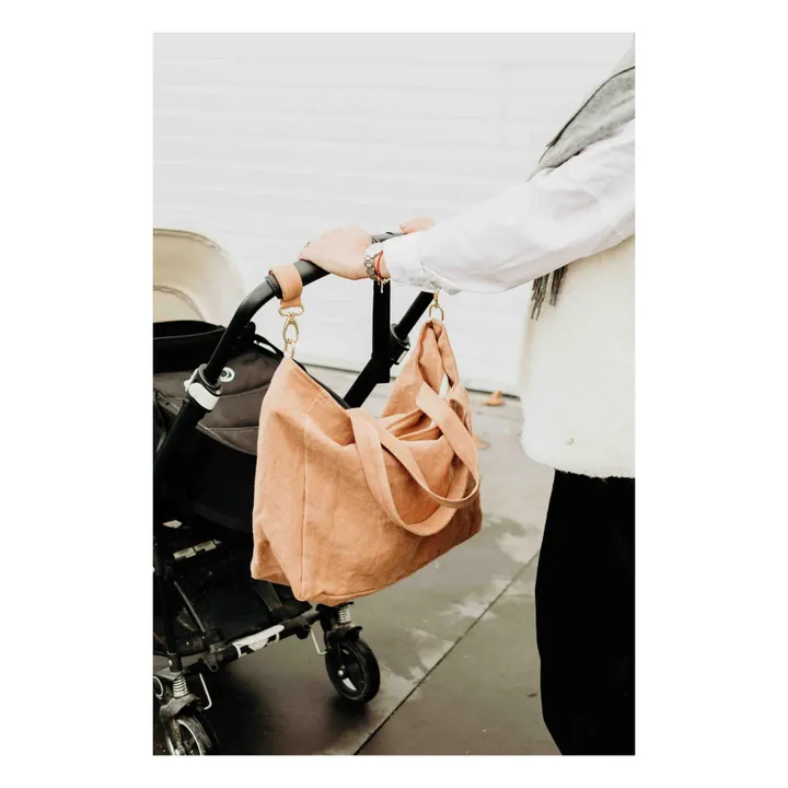 Sac zippé en lin | Terracotta- Image produit n°5