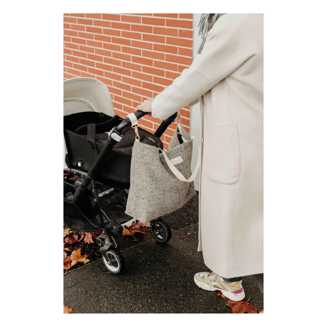 Wool and Linen Tote Bag | Heather grey