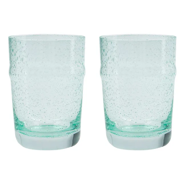 Rain Glasses - Set of 2 | Aqua
