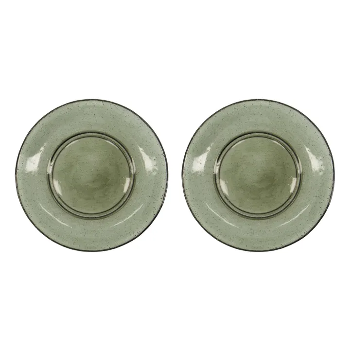 Platos de silicona Rain - Set de 2 | Verde- Imagen del producto n°0