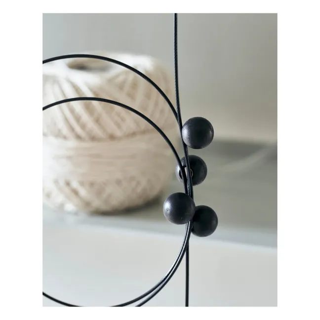 Photo display cable with magnets | Black