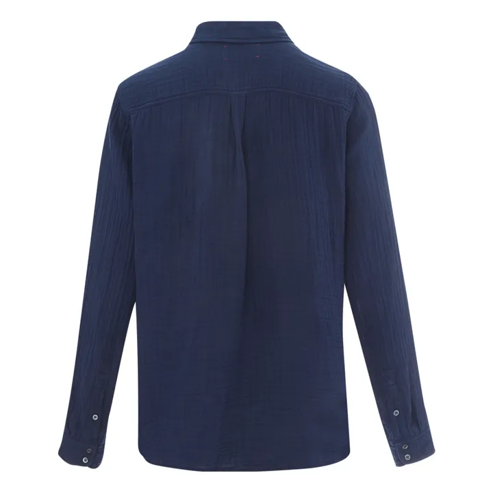 Camisa Scout gasa de algodón | Azul- Imagen del producto n°3