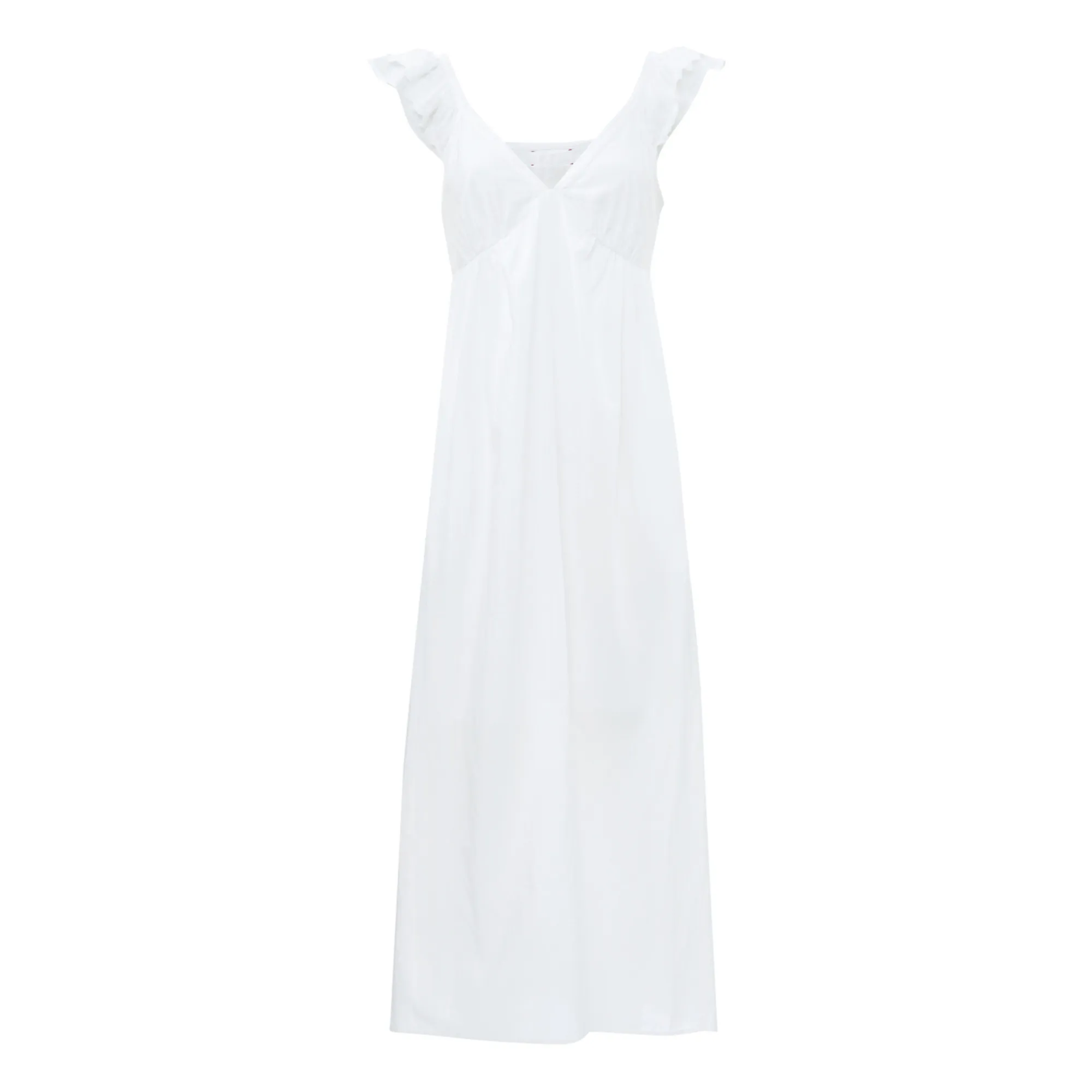 Xirena White Leila Cotton Poplin Dress