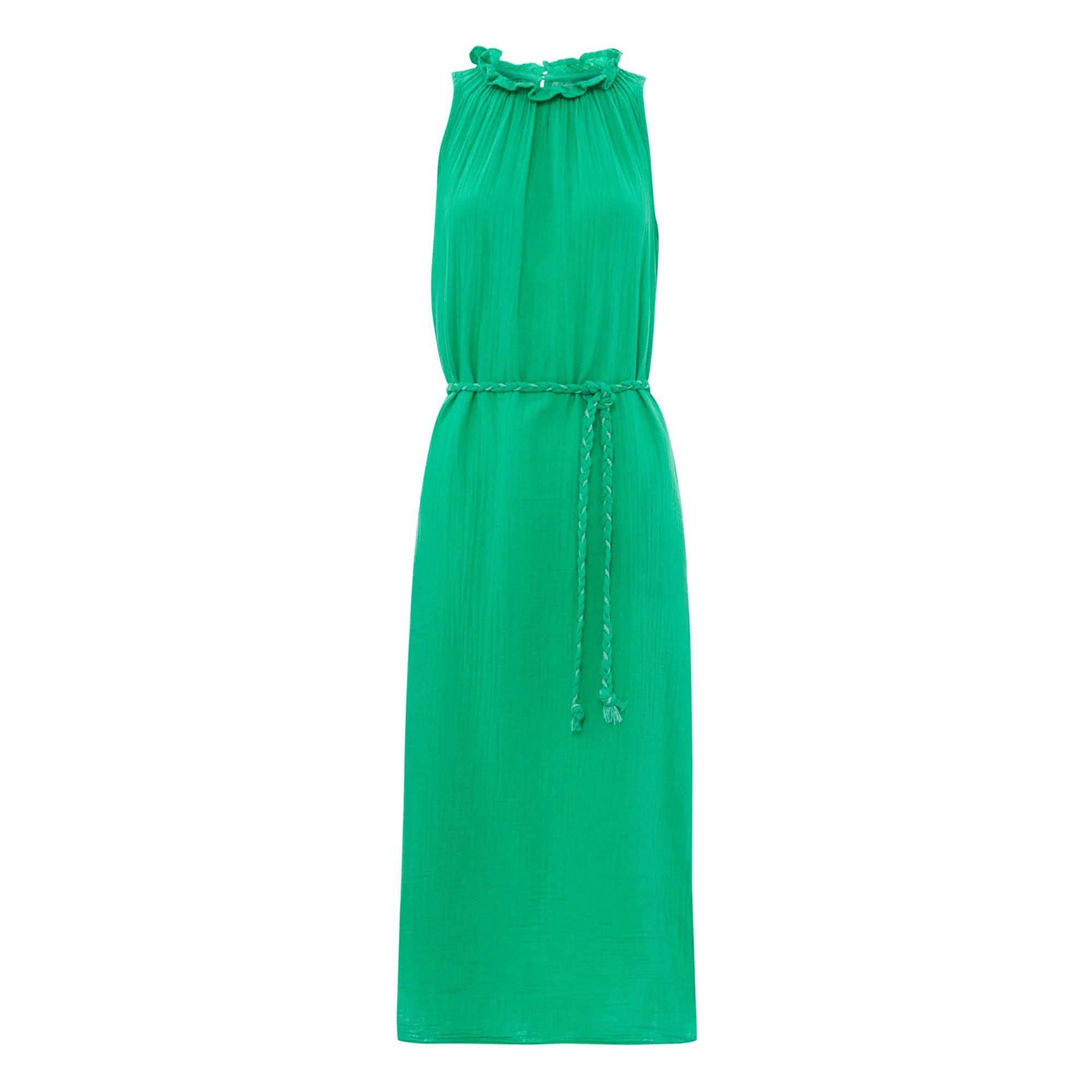 Xirena Jade Green Irys Cotton Muslin Dress