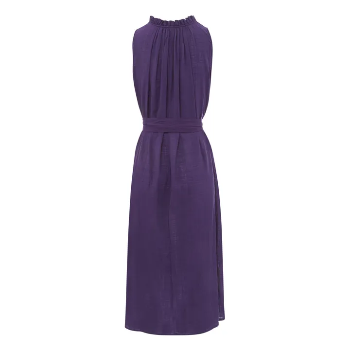 Robe Denize Crêpe Bubble | Violet- Image produit n°1