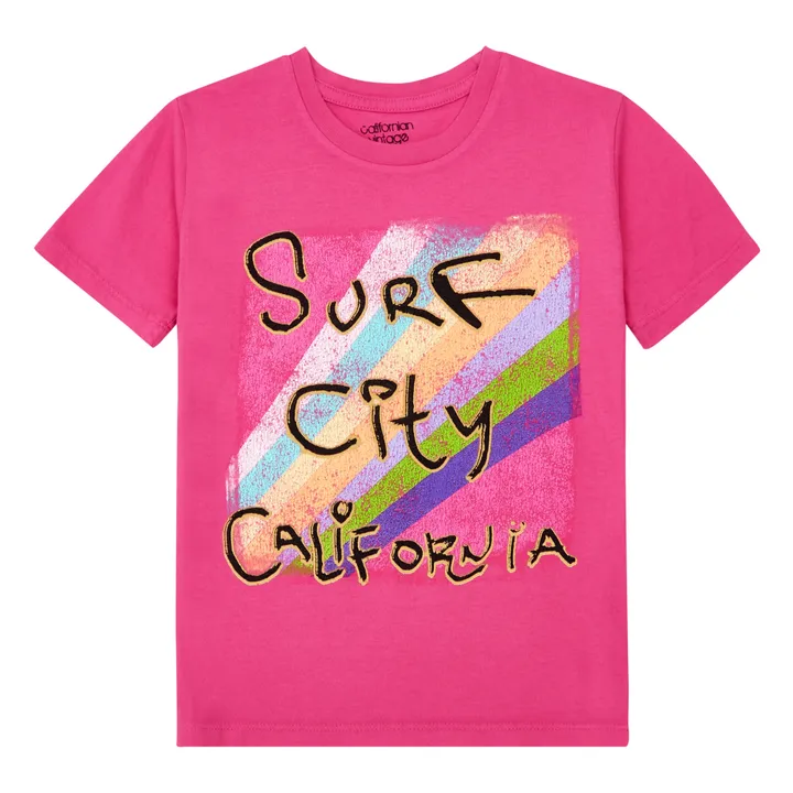 T-Shirt Spray Surf | Fuchsie- Produktbild Nr. 0