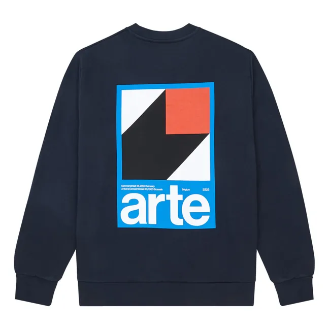 Sudadera con estampado de espalda Conrad | Azul Marino