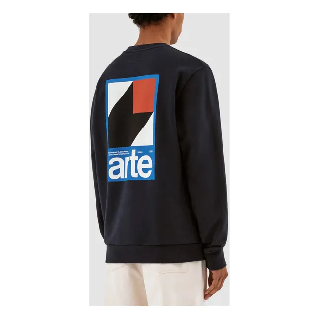 Sudadera con estampado de espalda Conrad | Azul Marino