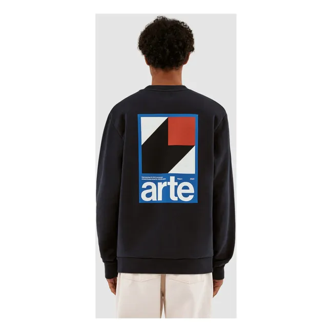 Sudadera con estampado de espalda Conrad | Azul Marino