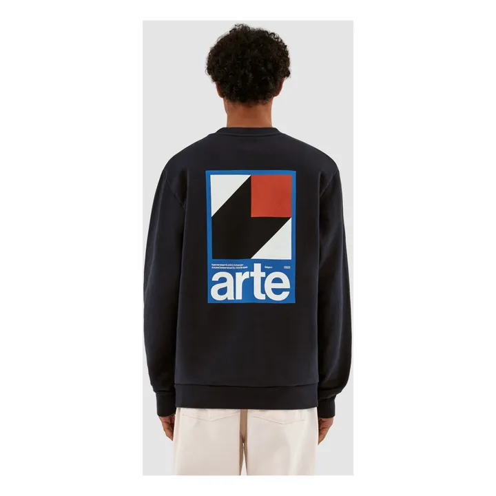 Sudadera con estampado de espalda Conrad | Azul Marino- Imagen del producto n°3